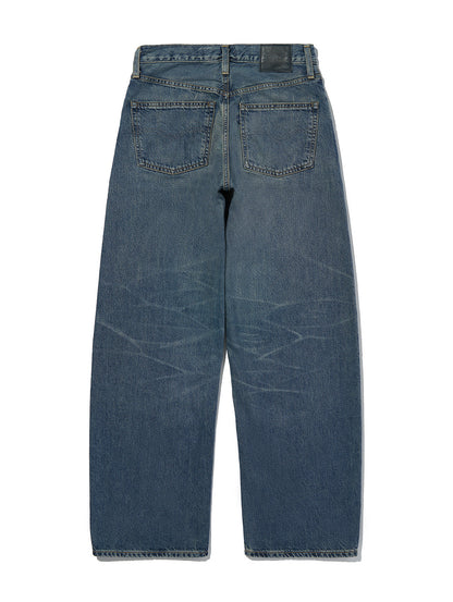 BLUETAB™ DROP バレルジーンズ ミディアムインディゴ MADE IN JAPAN