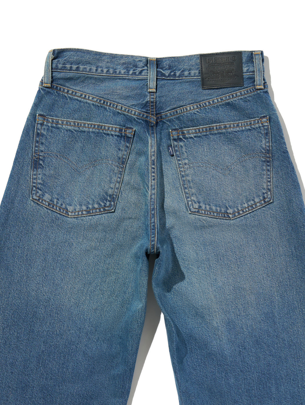 BLUETAB™ DROP バレルジーンズ ミディアムインディゴ MADE IN JAPAN