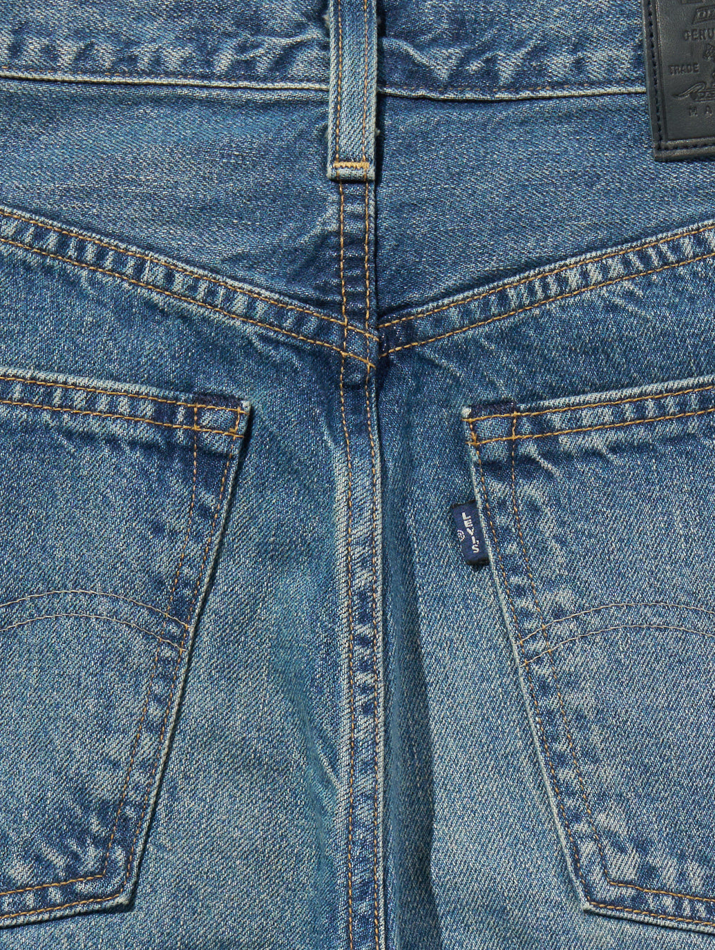 BLUETAB™ DROP バレルジーンズ ミディアムインディゴ MADE IN JAPAN