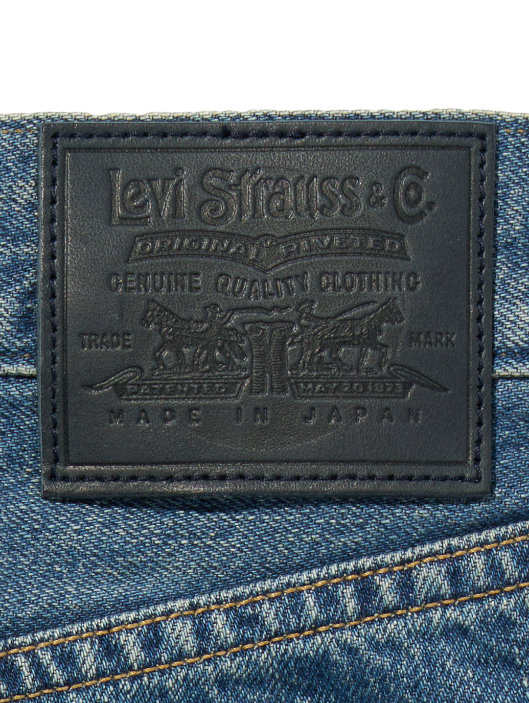 BLUETAB™ DROP バレルジーンズ ミディアムインディゴ MADE IN JAPAN