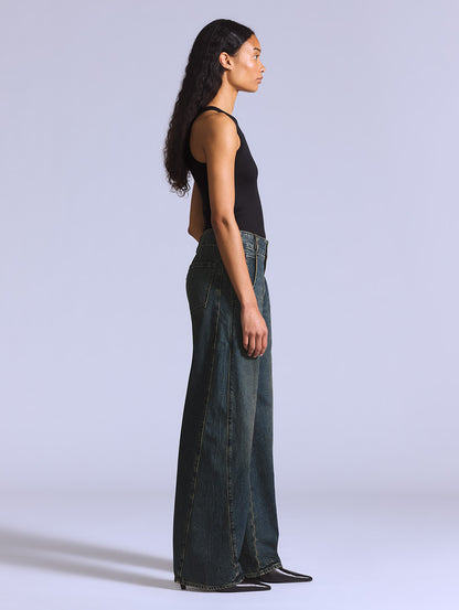 BLUETAB™ MOTO ジーンズ ダークインディゴ