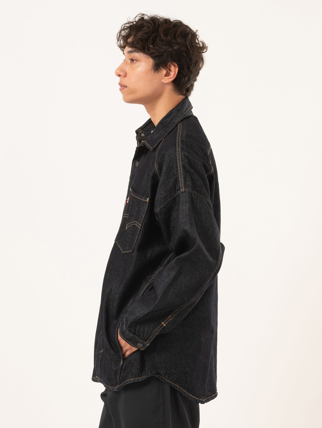 ツイステッドジャケットジャケット ダークインディゴ