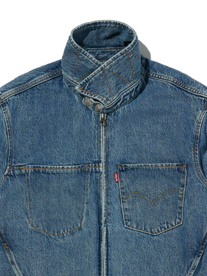 ツイステッドジャケットトラッカージャケット ミディアムインディゴ