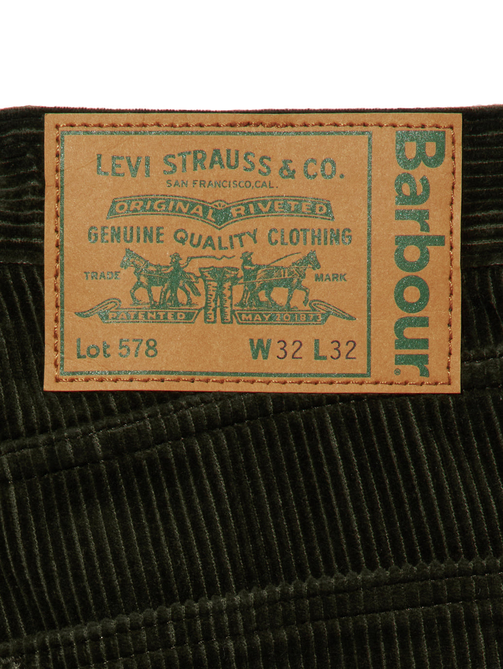 LEVI'S®XBARBOUR 578™ BAGGY CORDUROY TROUSERS