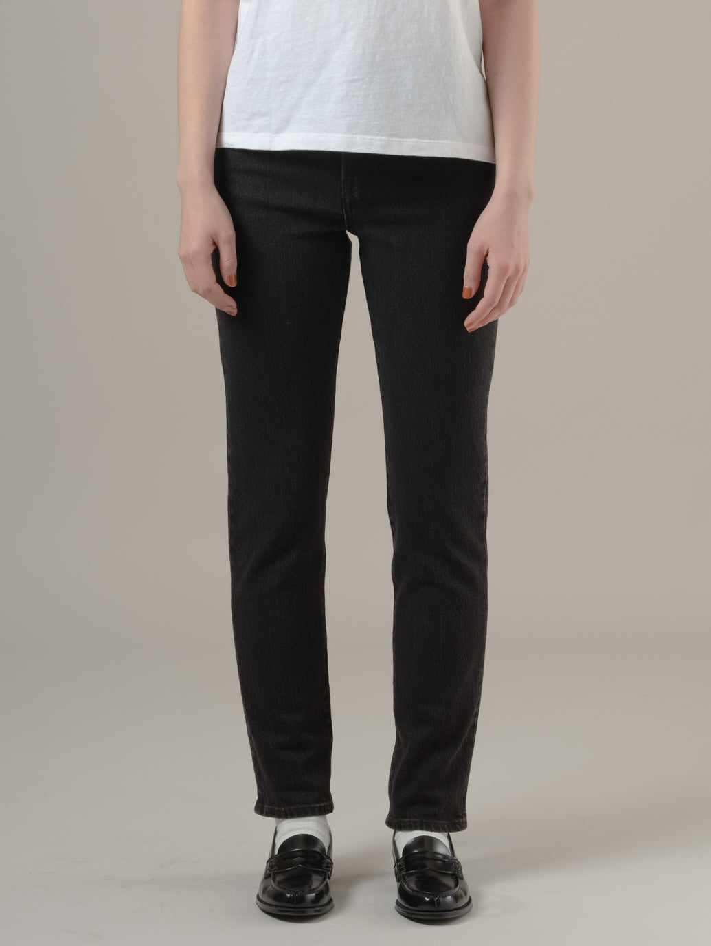 WEDGIE スリムジーンズ ブラック