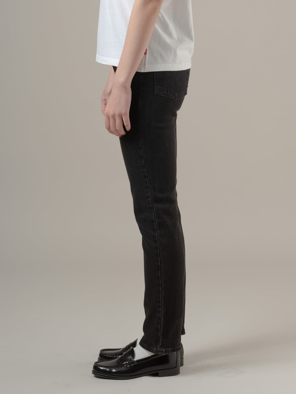 WEDGIE スリムジーンズ ブラック