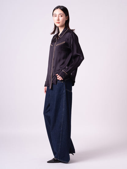 SUPER BAGGY バレルジーンズ ダークインディゴ
