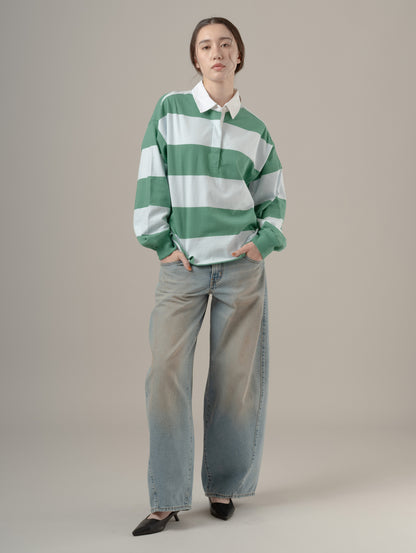 SUPER BAGGY バレルジーンズ ライトインディゴ