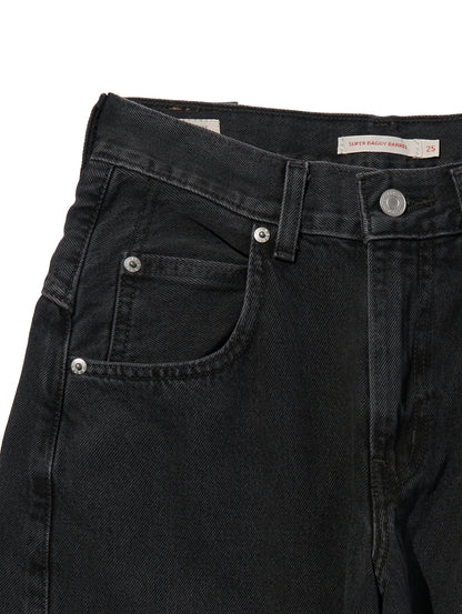 SUPER BAGGY バレルジーンズ ブラック