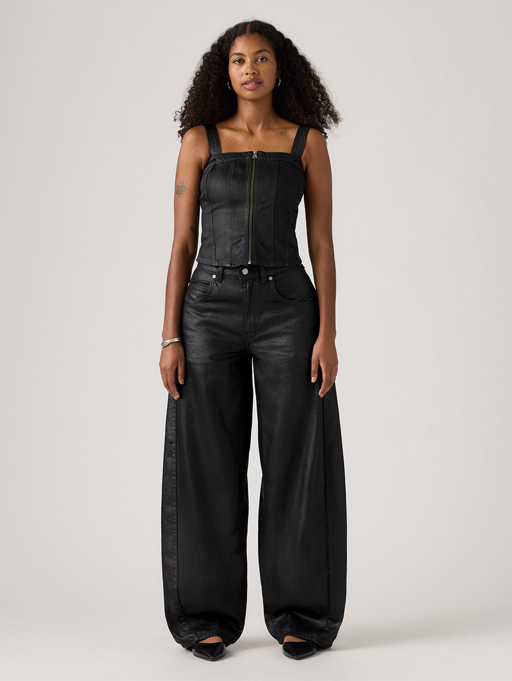 SUPER BAGGY バレルジーンズ ブラック