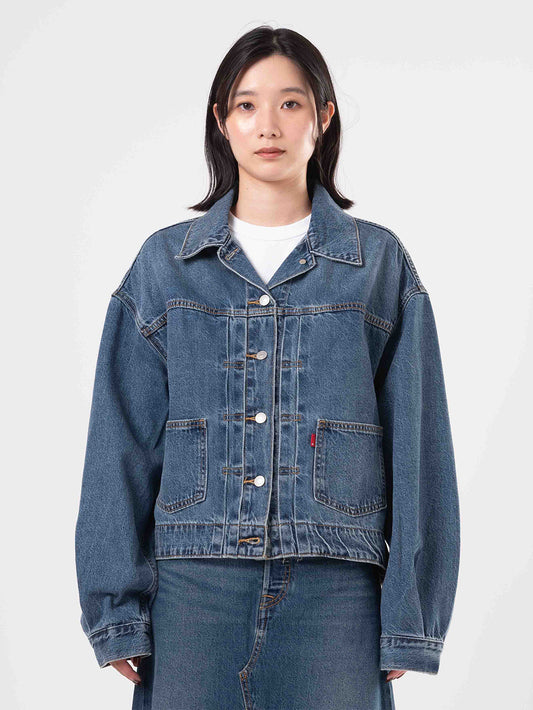 バルーンスリーブ トラッカージャケット