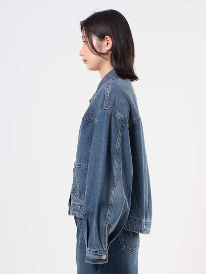 バルーンスリーブ トラッカージャケット