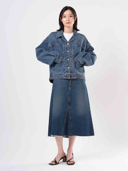 バルーンスリーブ トラッカージャケット