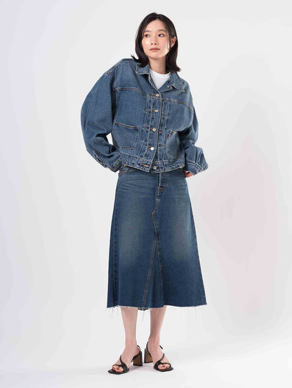 バルーンスリーブ トラッカージャケット