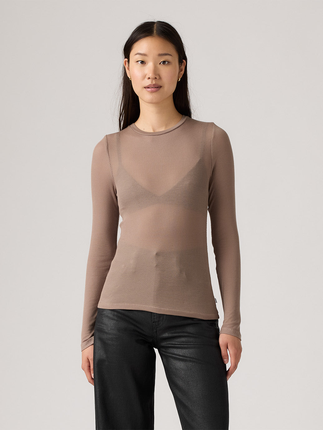 シアー ロングスリーブ レイヤードTシャツ