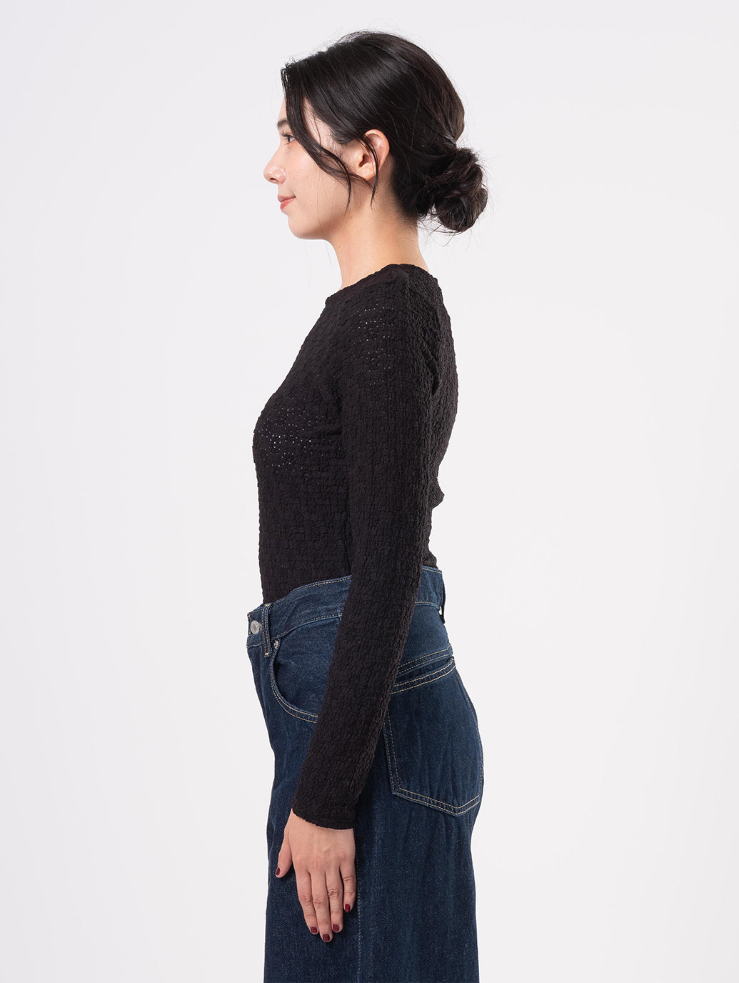 アニカ クルーネック トップ