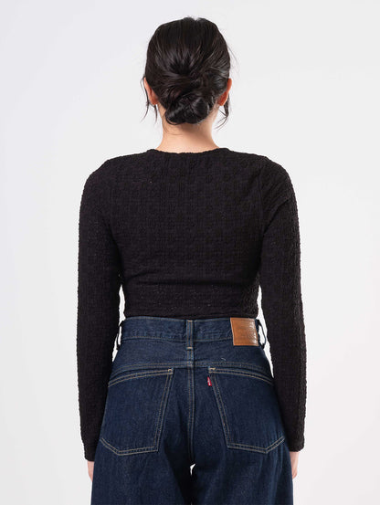 アニカ クルーネック トップ