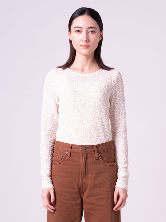 アニカ クルーネック トップ