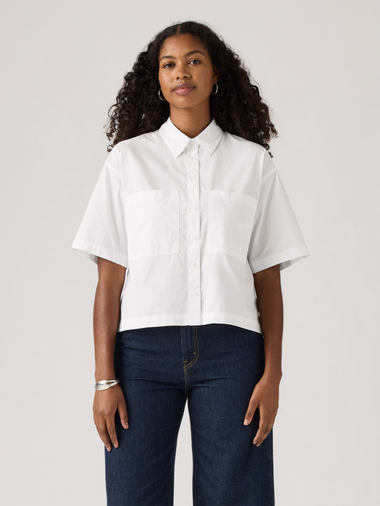 HARLIE SS クロップドシャツ