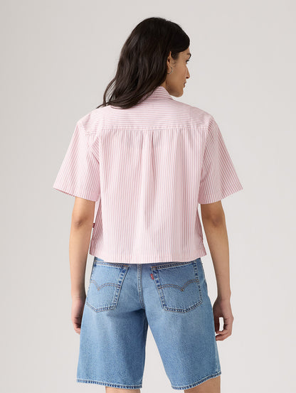 HARLIE SS クロップドシャツ