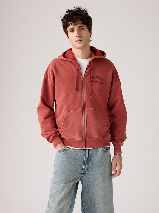 Two Horse ジップアップ スウェットシャツ