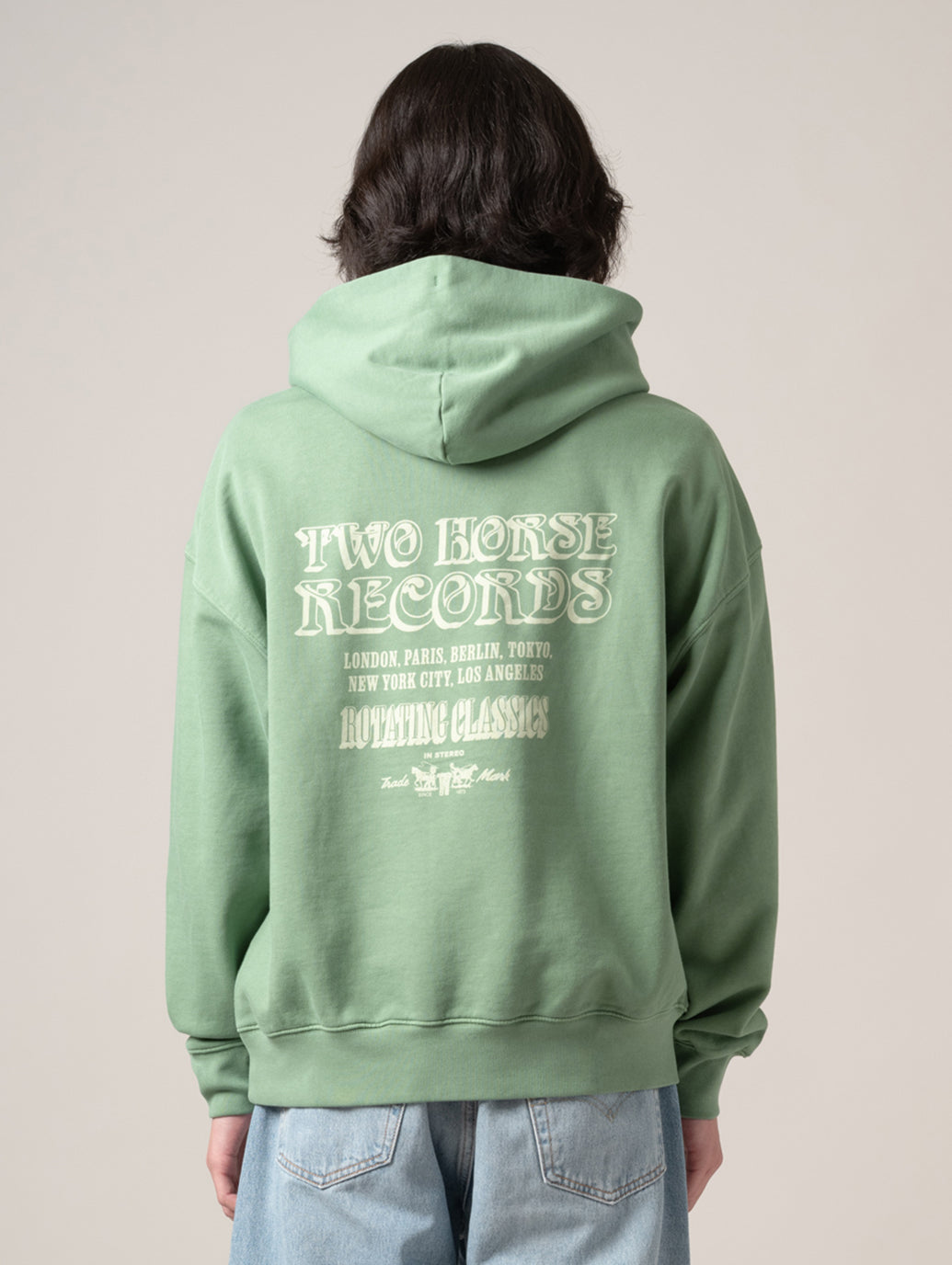 TWO HORSE クロップド フーディー