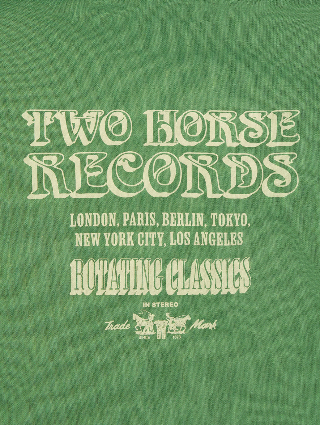 TWO HORSE クロップド フーディー