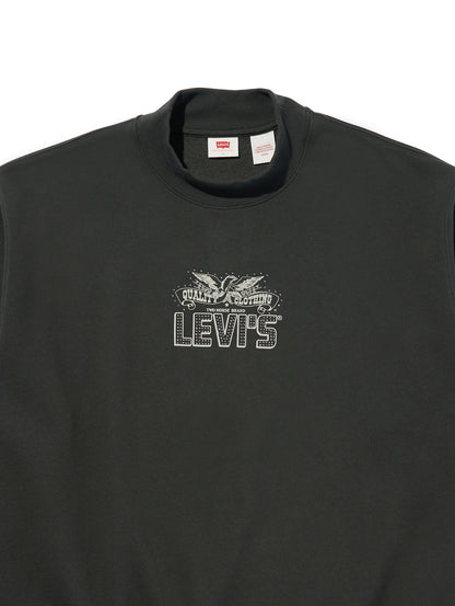 モックネックスウェットシャツ