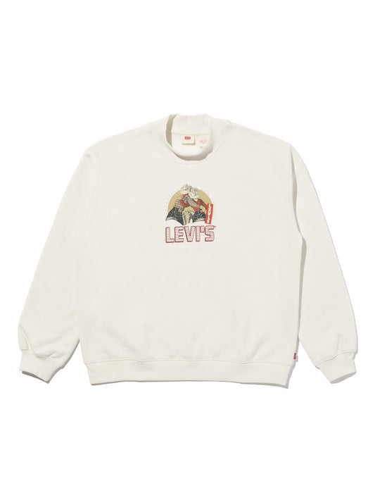 モックネックスウェットシャツ