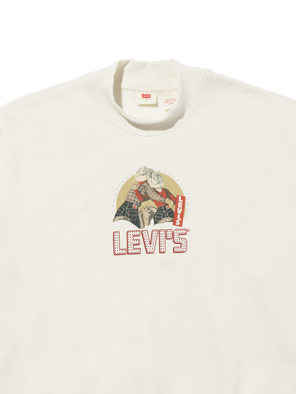 モックネックスウェットシャツ