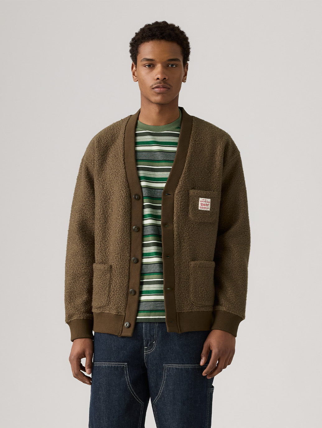 WORKWEAR カーディガン ブラウン