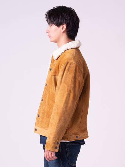 ウエスタン スエード シェルパ トラッカー ジャケット