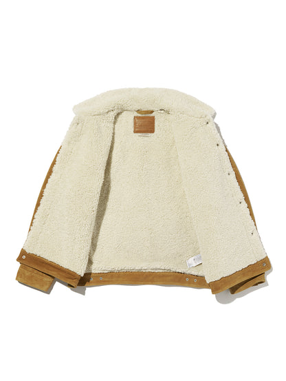 ウエスタン スエード シェルパ トラッカー ジャケット