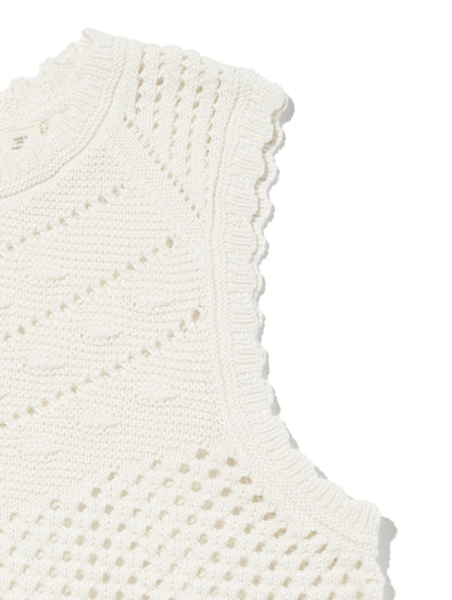 ADRIENNE クロシェット タンクトップ