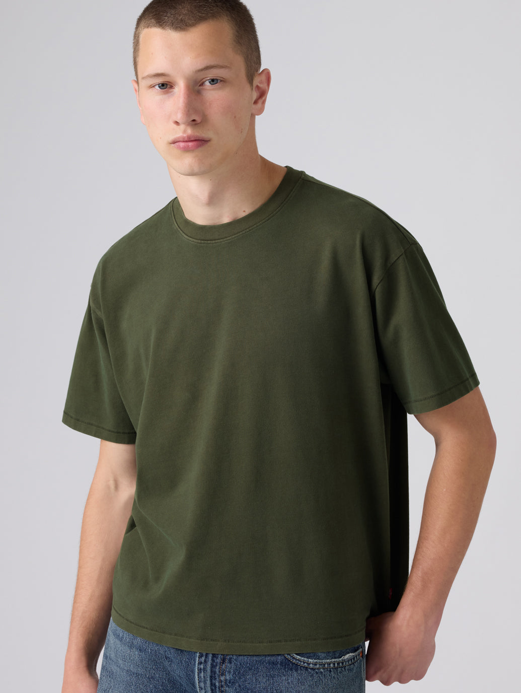 クロップド ショートスリーブ Tシャツ