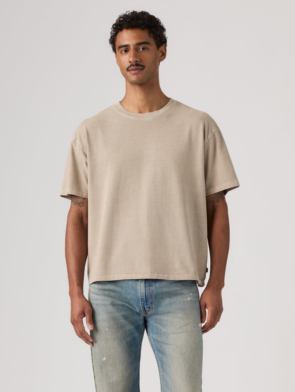 クロップド ショートスリーブ Tシャツ