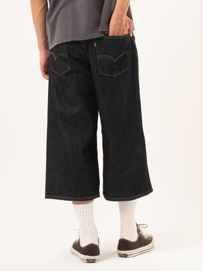 ツイステッド バギージーンズ カプリ ダークインディゴ