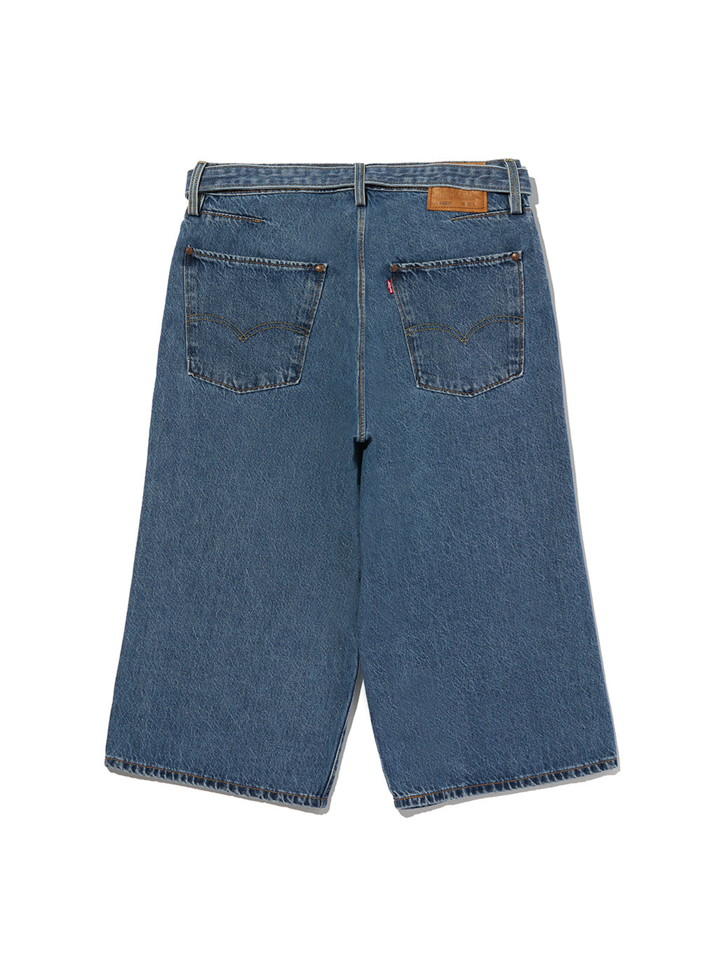 ツイステッド バギージーンズ カプリ ミディアムインディゴ