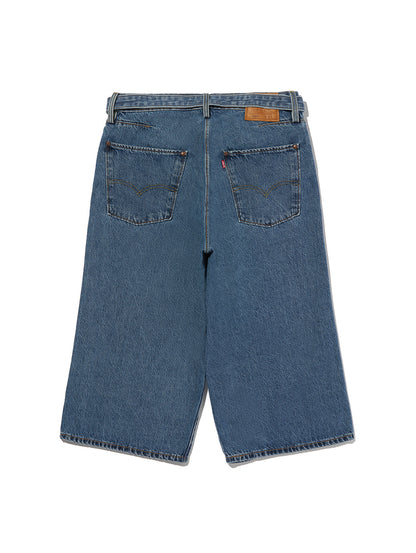 ツイステッド バギージーンズ カプリ ミディアムインディゴ