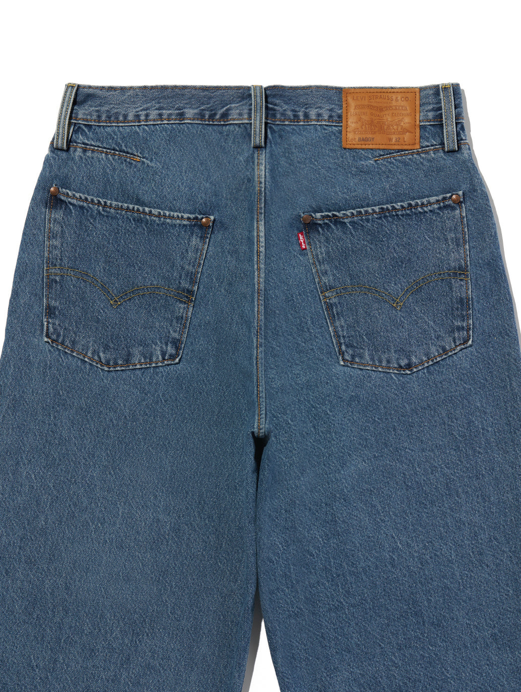 ツイステッド バギージーンズ カプリ ミディアムインディゴ