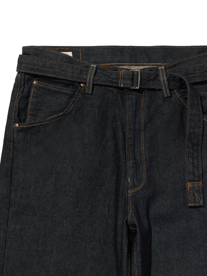 ツイステッド バギージーンズ カプリ ダークインディゴ