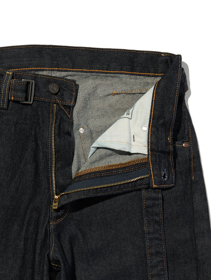 ツイステッド バギージーンズ カプリ ダークインディゴ