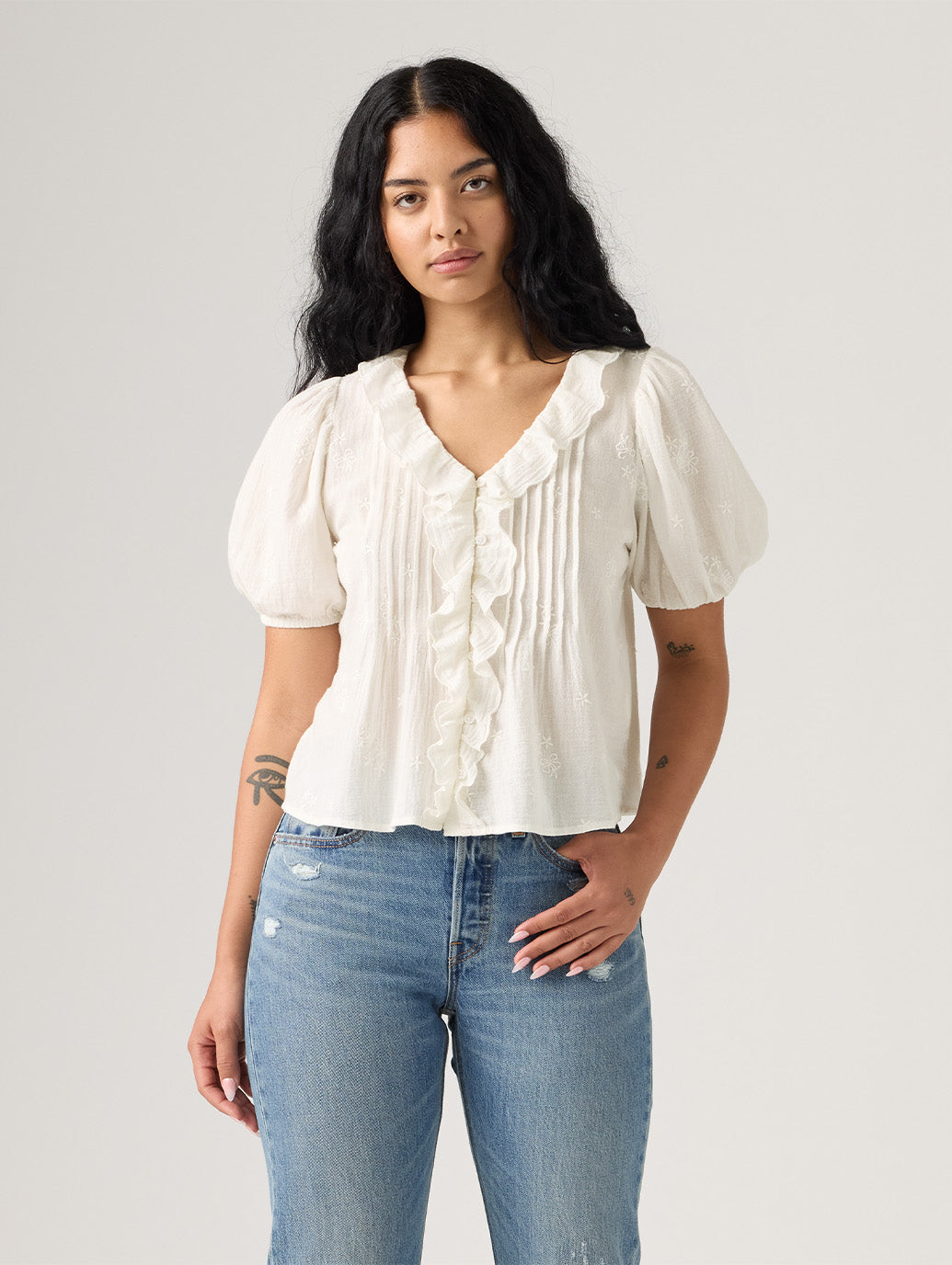 ジゼル ラッフル ブラウス