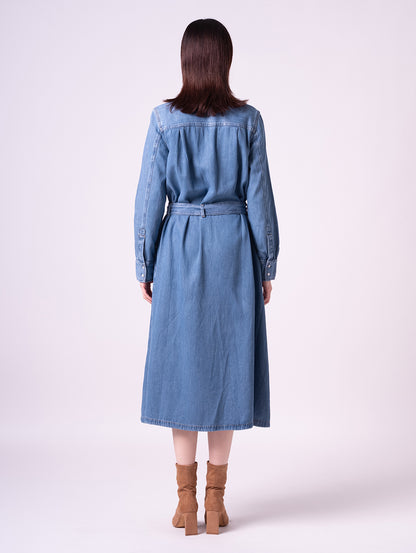 Quincey ロングスリーブ マキシ ドレス