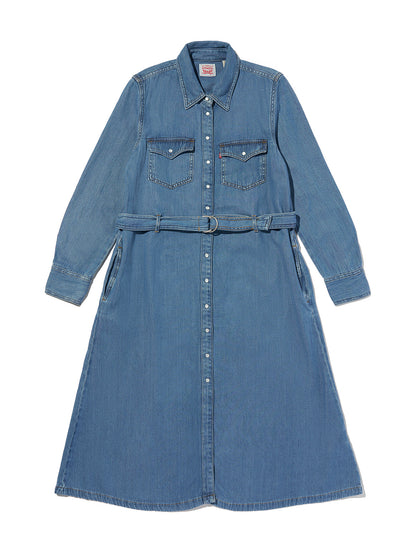 Quincey ロングスリーブ マキシ ドレス