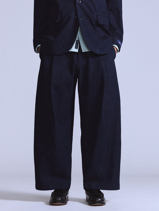 BLUETAB™ プリーツトラウザー ジーンズ ダークインディゴ