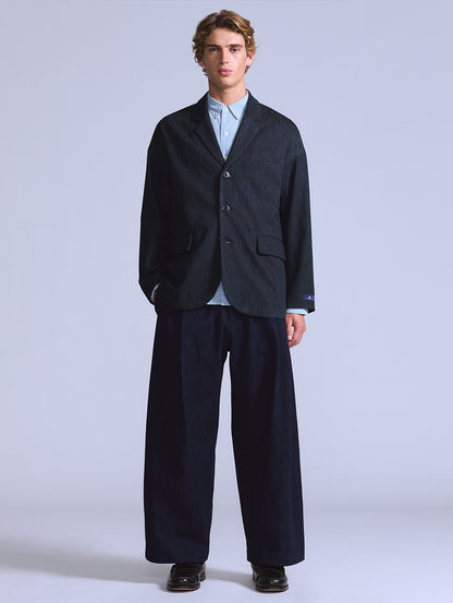 BLUETAB™ プリーツトラウザー ジーンズ ダークインディゴ