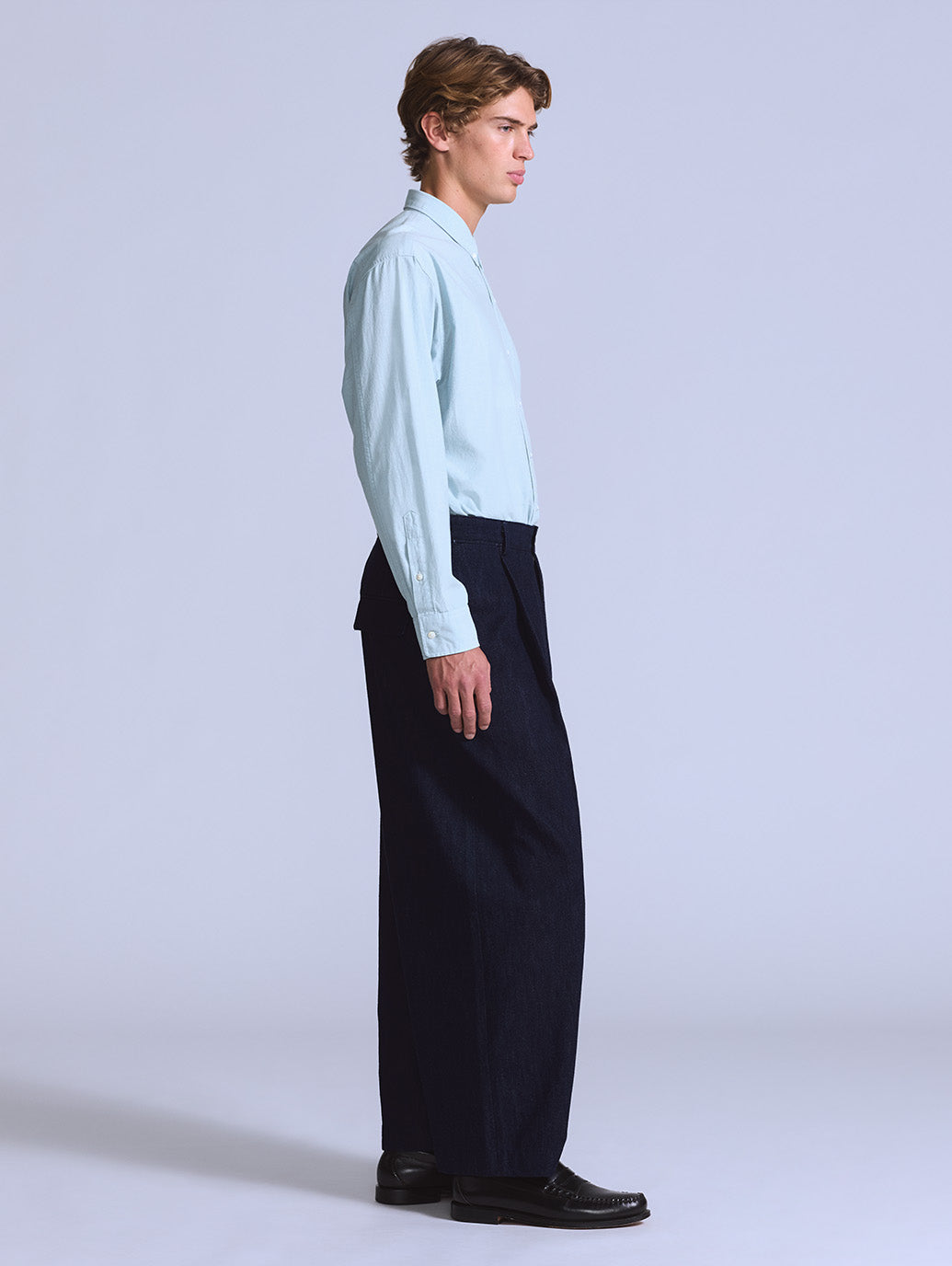 BLUETAB™ プリーツトラウザー ジーンズ ダークインディゴ