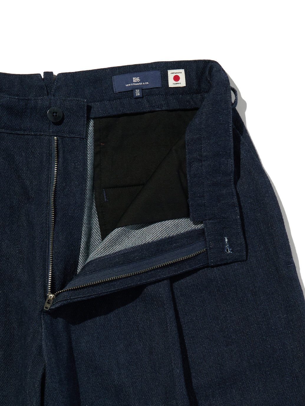 BLUETAB™ プリーツトラウザー ジーンズ ダークインディゴ