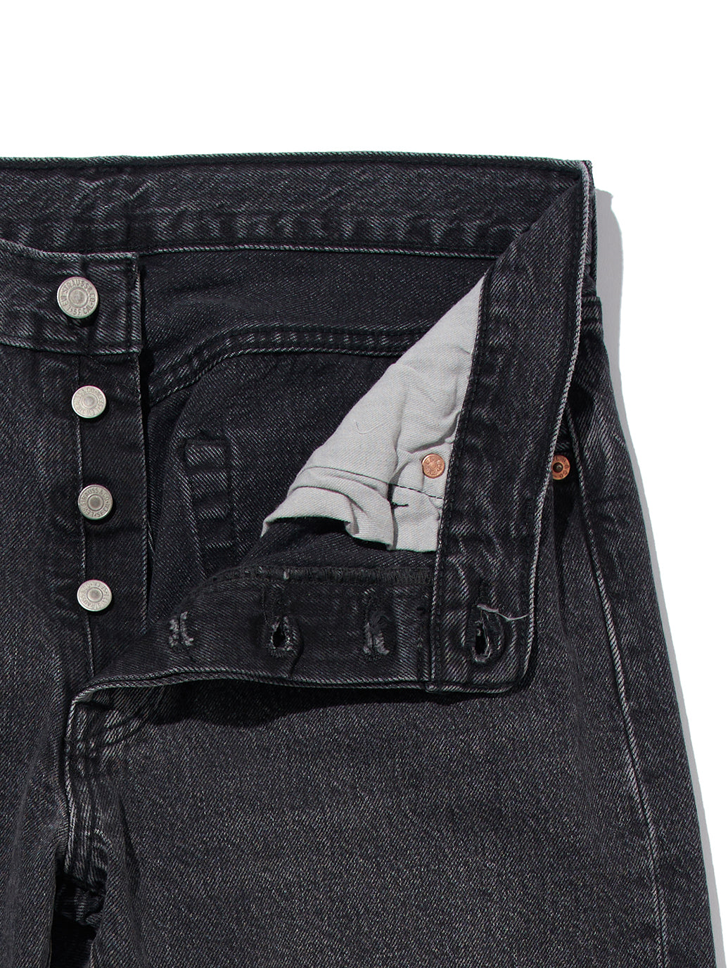 【WEB限定】501® ジーンズ ブラック WORN IN